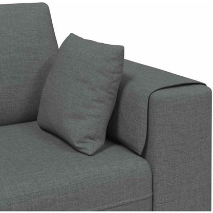 Ecksofa mit Schlaffunktion Dunkelgrau, 250 cm Stoffsofa