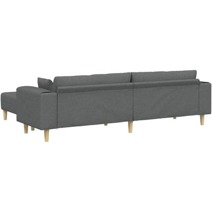 Ecksofa mit Schlaffunktion Dunkelgrau, 250x188 cm