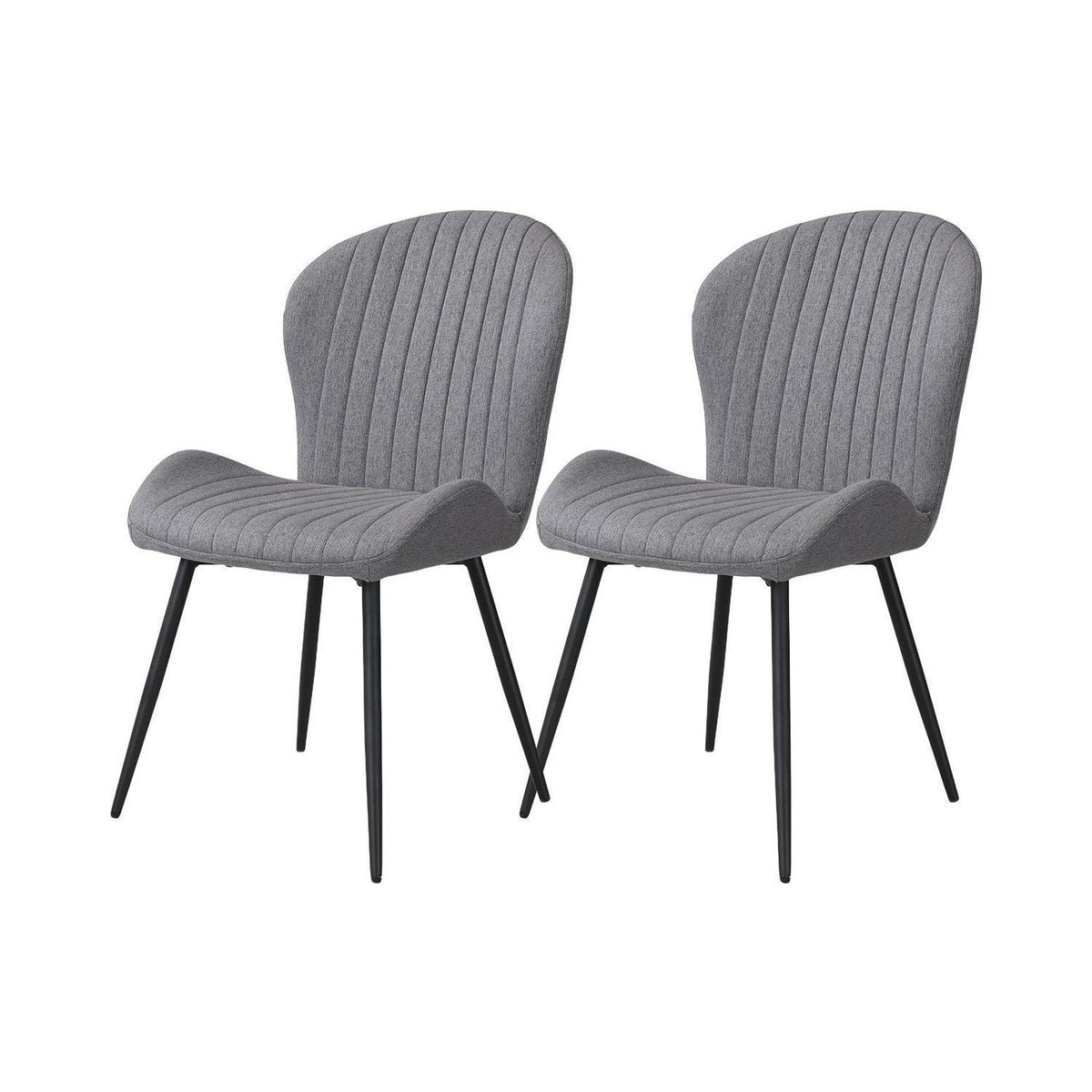 Esszimmerstühle 2er Set – Ergonomisch & Komfortabel Dunkelgrau