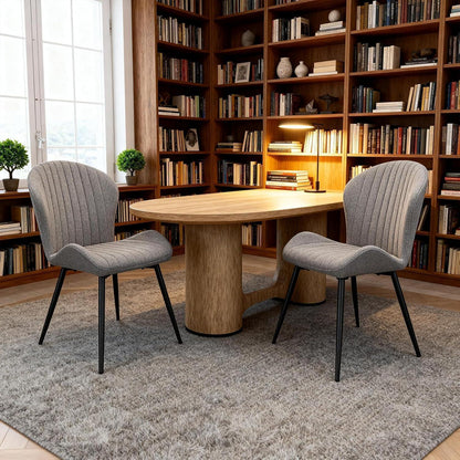 Esszimmerstühle 2er Set – Ergonomisch & Komfortabel Dunkelgrau