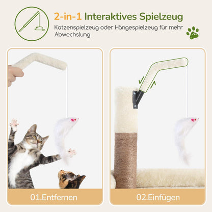 XXL Kratzbaum für Große Katzen – Stabil & Bequem 188cm