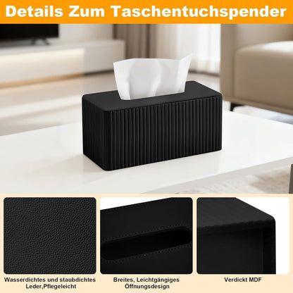 Taschentuchbox - Modern & Elegant für Wohnzimmer in Lederoptik