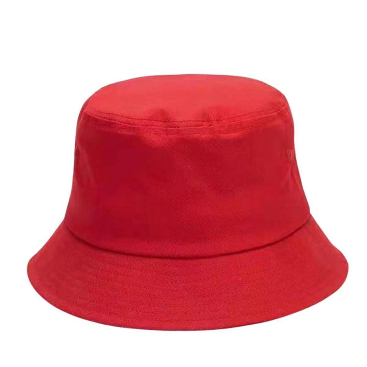 Fischerhut Damen & Herren - Faltbarer Baumwoll-Sommerhut Rot M-L