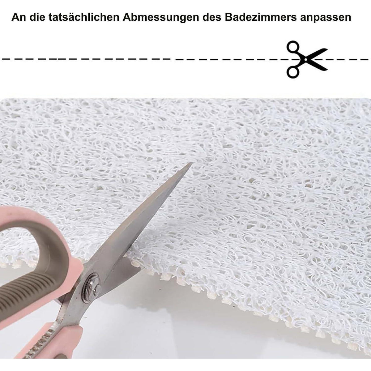 Rutschfeste Duschmatte 140x160 cm – Schnelltrocknend & Entwässernd