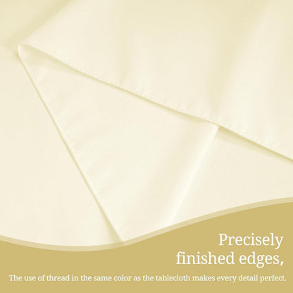10x Biertisch Tischdecke Beige – 260x110cm, Waschbar & Langlebig