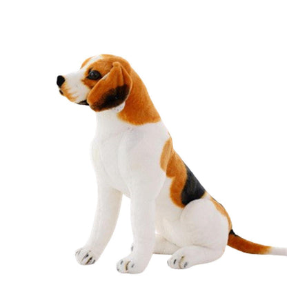 Lebensechter Beagle Plüschhund 50cm - Kuscheltier für Kinder