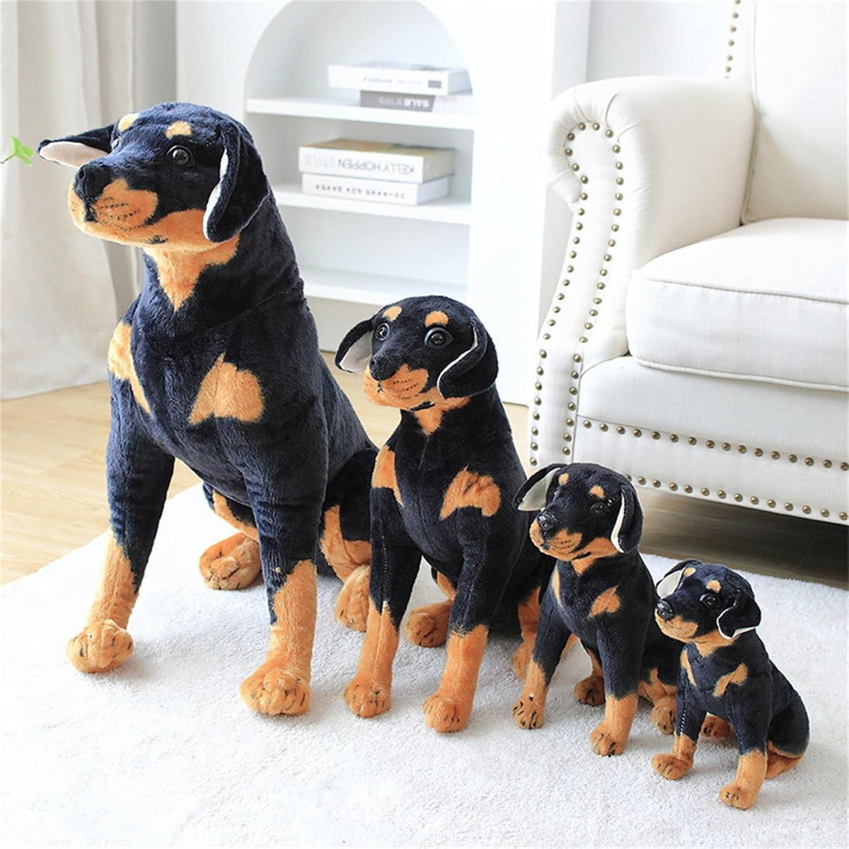 Lebensechter Plüschhund Deutsche Schäferhunde 50cm