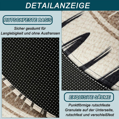 Halbrund Fußmatte 60x90cm – Rutschfest & Saugfähig