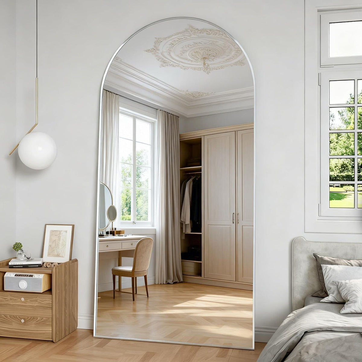 Gewölbter Standspiegel Voll Länge – Modern & Elegant 193x86 cm