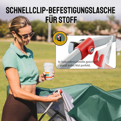 3x3m Faltpavillon wasserdicht mit Seitenwänden & UV-Schutz