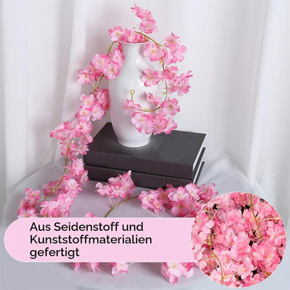 4x 1,8m Kirschblüten Girlande Rosa Deko für Hochzeit & Garten