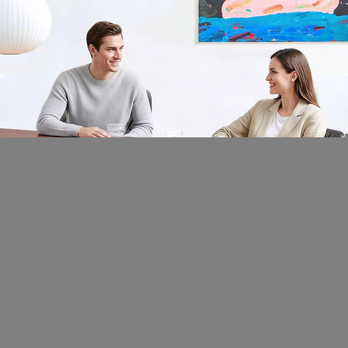 Drehbare Esszimmerstühle Dunkelgrau 4er-Set in Lederoptik