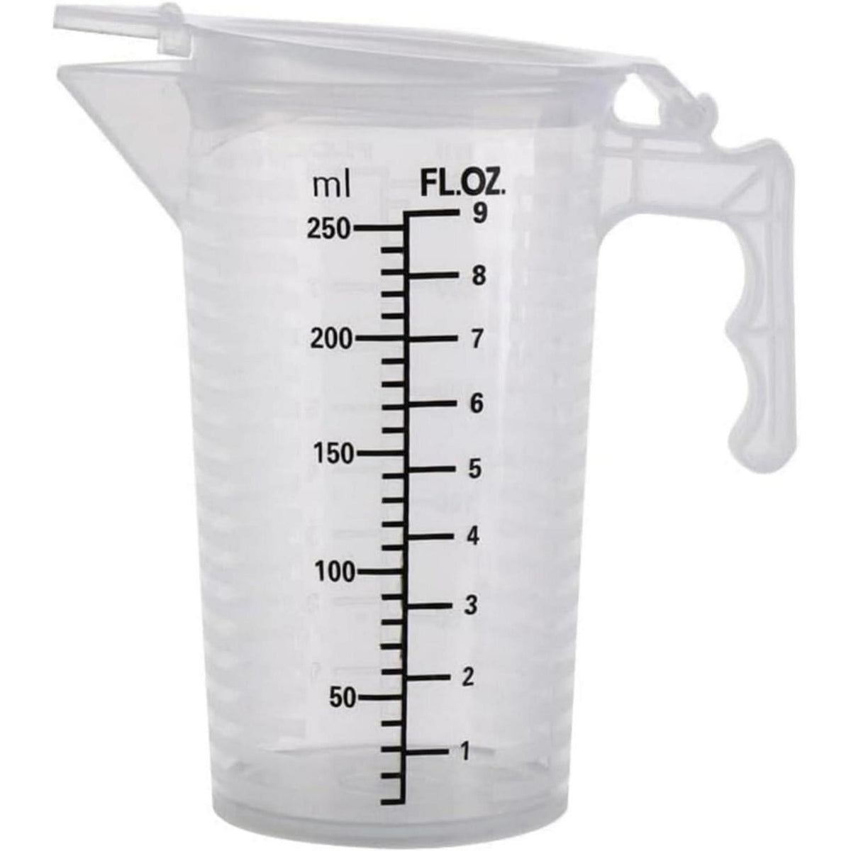 Transparenter Messbecher 250ml mit Deckel – Küchenhelfer zum Backen