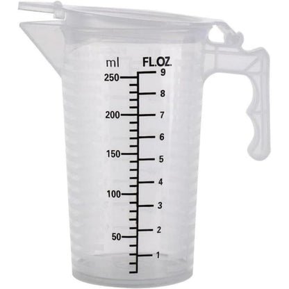 Transparenter Messbecher 250ml mit Deckel – Küchenhelfer zum Backen