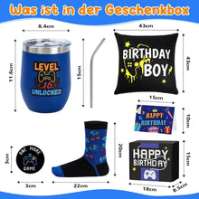 Gamer Geschenkset 16 Jahre | Geburtstagsgeschenk Junge mit Becher & Kissen