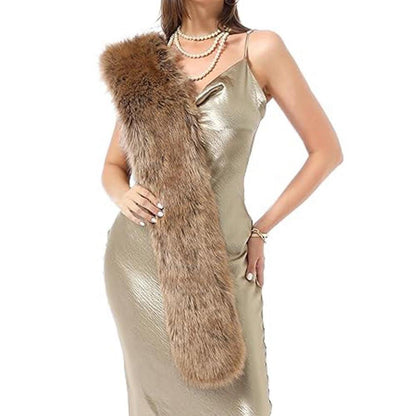Faux Pelz Kragen Schal Damen Winterwarm & Elegant