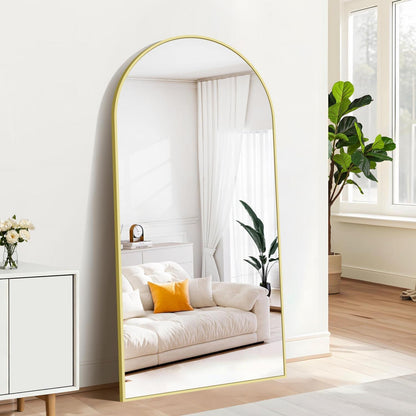 Großer Ganzkörperspiegel 180x86cm – Stehend, Hängend, Goldrahmen