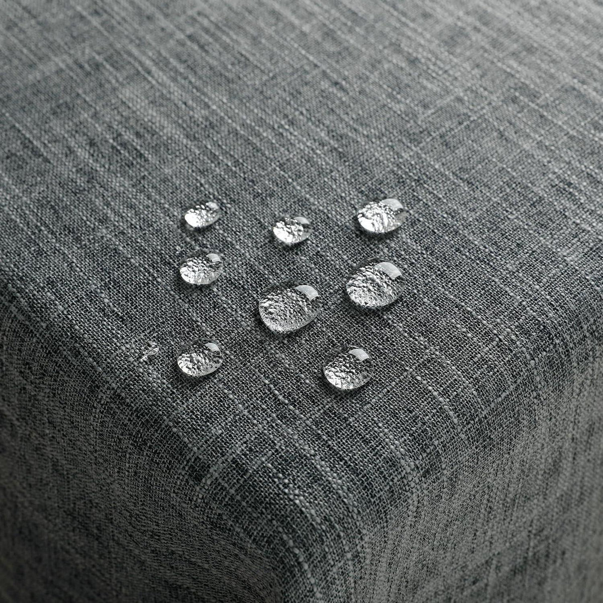 Abwaschbare Tischdecke Grau 240x140 cm – Leinenoptik & Wasserabweisend