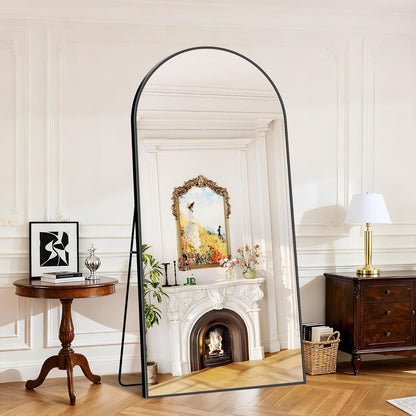 Großer Bogen Standspiegel 196x96cm mit Aluminiumrahmen