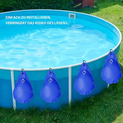 12 Poolabdeckungs-Gewichte mit Haken – Sturm- & Winterfest