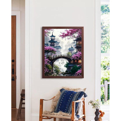 Diamant Painting Blumen 30x40cm 5D – DIY Bastelset Wanddeko