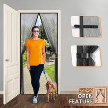 Fliegengitter Tür 90x190 cm – Magnet, Bohrenfrei & Haustierfreundlich