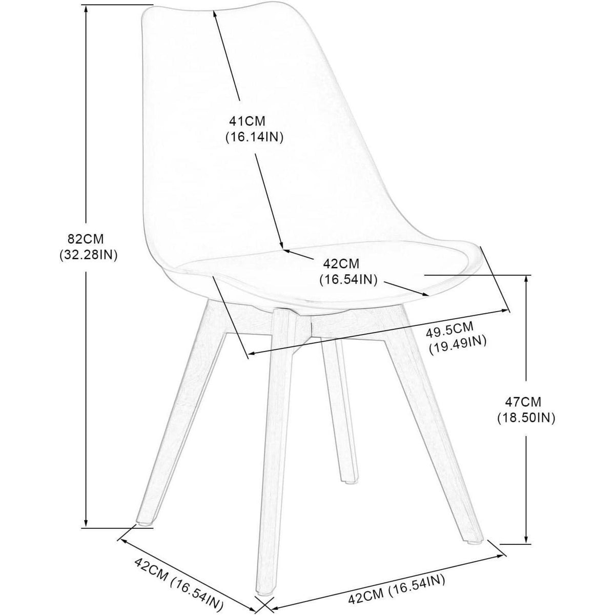 Esstisch Set 120cm mit 4 skandinavischen Stühlen