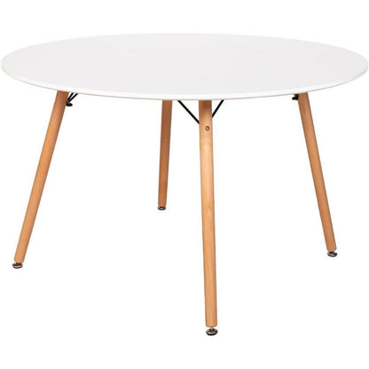 Esstisch Set 120cm mit 2 skandinavischen Stühlen