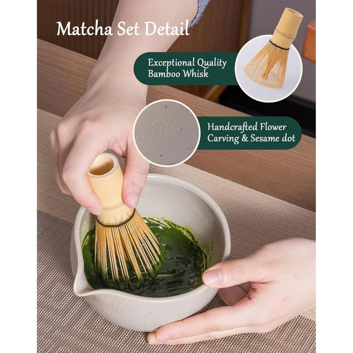 Matcha Set 6-teilig – Japanische Teezeremonie & Latte