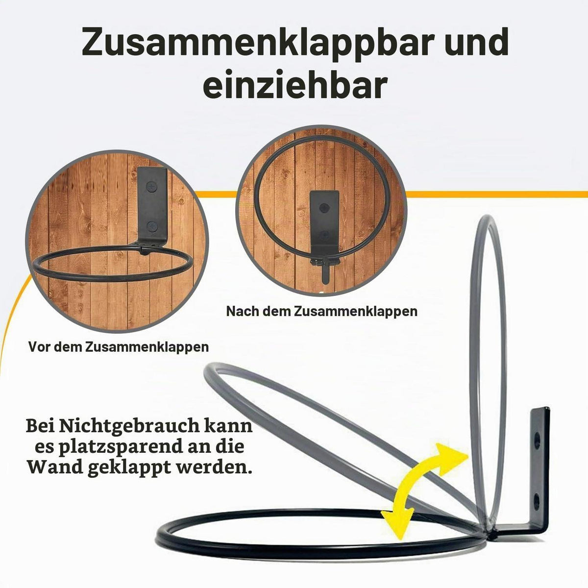 Faltbares Ballhalterung Wandregal für Sportbälle