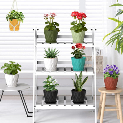 5x Blumentopf 20cm mit Untersetzer & Abflusslöchern