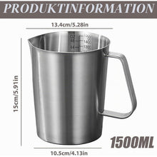 1500ml Edelstahl Messbecher mit Griff & Tropfschutz