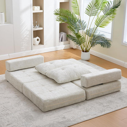 Klappbares Schlafsofa mit Kissen | Boneless Couch für Wohnzimmer