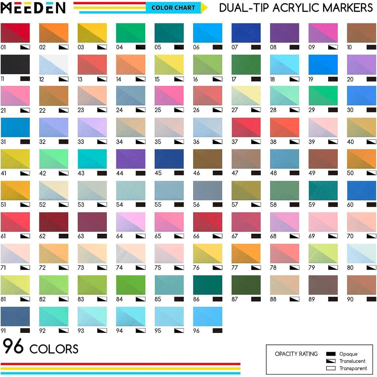 Acrylstifte Set 96 Farben – Doppelspitze für Kunst & Basteln