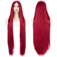 Dunkelrote Lockenperücke Damen 100 cm – Cosplay & Kostüm