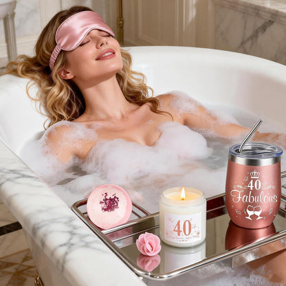 Geschenkset 40. Geburtstag für Frauen – Wellness & Überraschung
