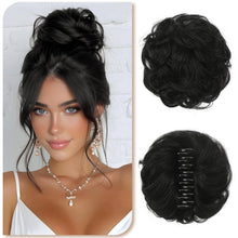 Echthaar Dutt Clip-in – Natürlicher Messy Bun für Damen