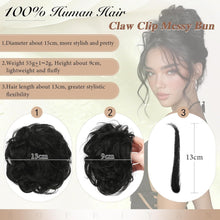 Echthaar Dutt Clip-in – Natürlicher Messy Bun für Damen