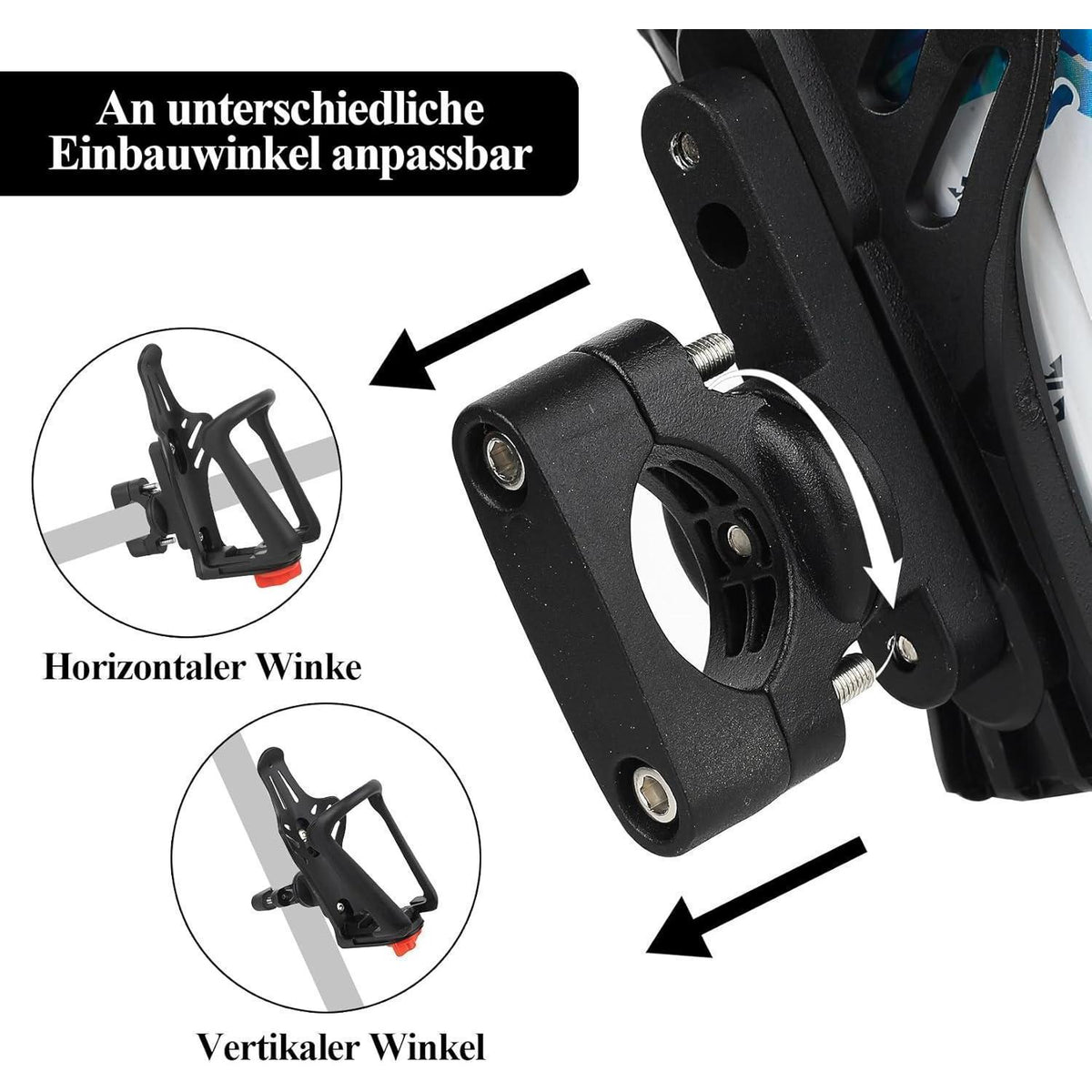 Verstellbarer Fahrradflaschenhalter für Rennrad & Mountainbike