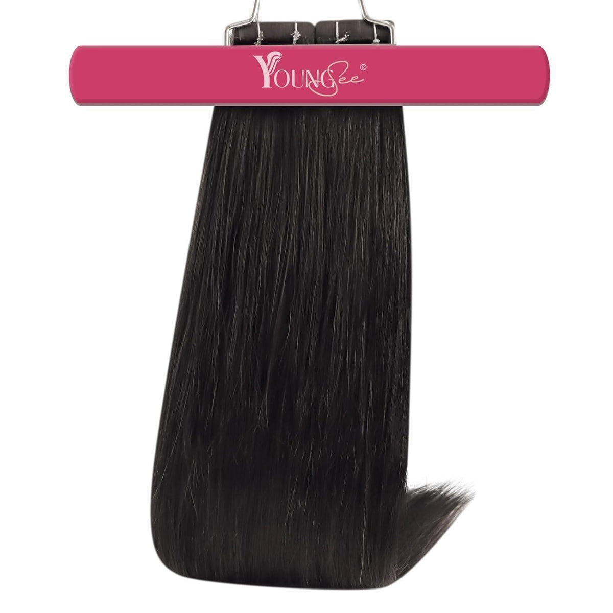 Echthaar Tape-in Extensions Dunkelbraun 35cm 50g
