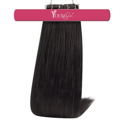 Echthaar Tape-in Extensions Dunkelbraun 35cm 50g