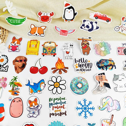 200 Aesthetic Sticker Set – Cute VSCO Aufkleber für Laptop & Co.