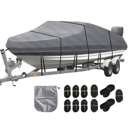 Bootsplane Wasserdicht 420D Oxford – Abdeckung für 14-16ft Boote