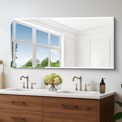 Rahmenloser Wandspiegel Rechteckig 120x60 cm – Modern & Vielseitig