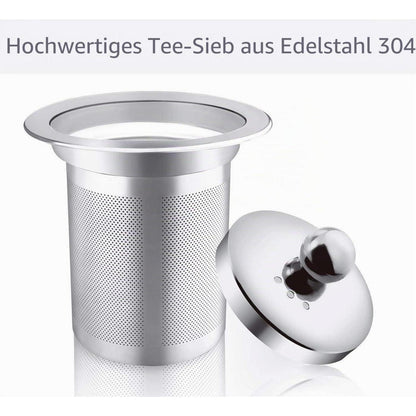 Glas-Teekanne mit Edelstahlfilter – 750ml