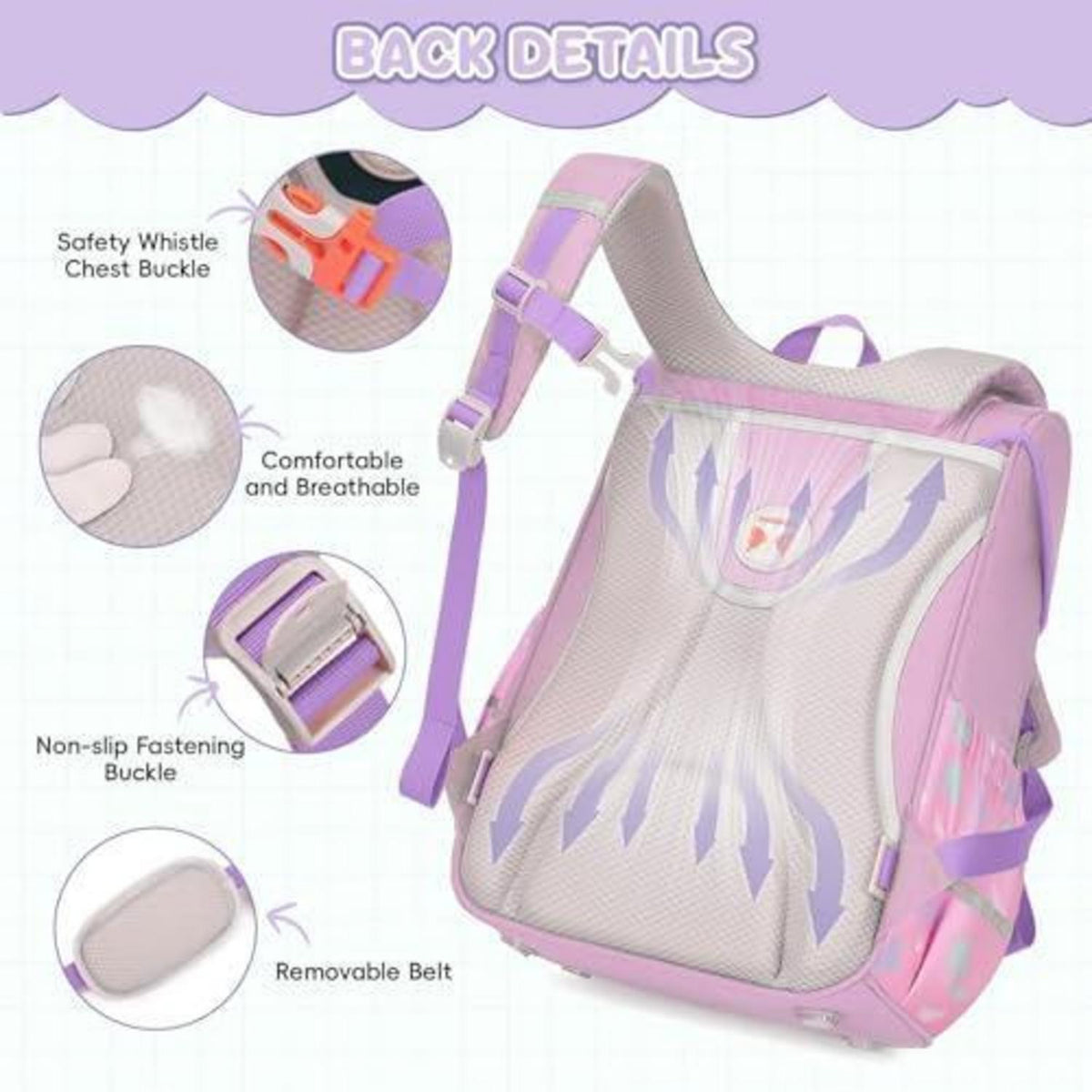 Schulranzen Set 4-teilig Mädchen Rosa – Ergonomisch & Praktisch