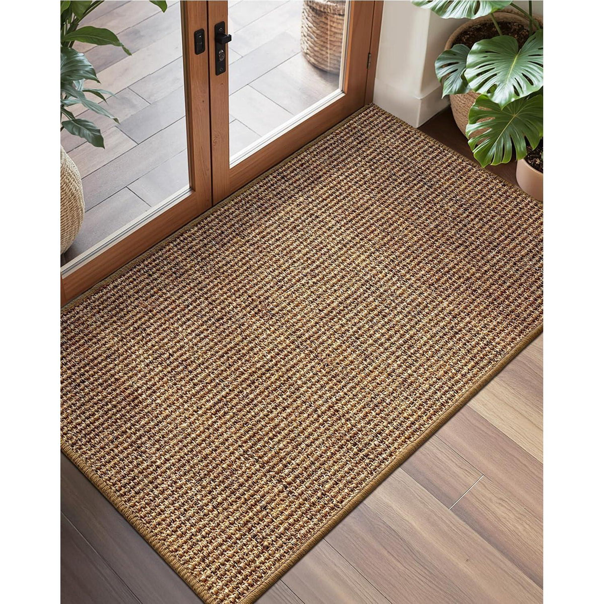 Handgewebte Jute Fußmatte 90x150cm - Rutschfest & Langlebig