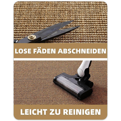 Handgewebte Jute Fußmatte 60x90cm - Rutschfest & Langlebig