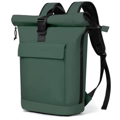 Rolltop Rucksack Dunkelgrün – Wasserdichter 17" Laptop Rucksack