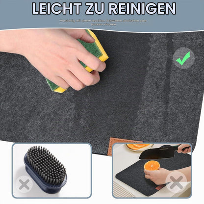 Filz Tischsets 24er Set – Anthrazit Platzdeckchen & Untersetzer